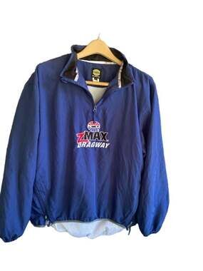 SMI Properties zMAX Dragway Blue Half-Zip Windbreaker Pullover